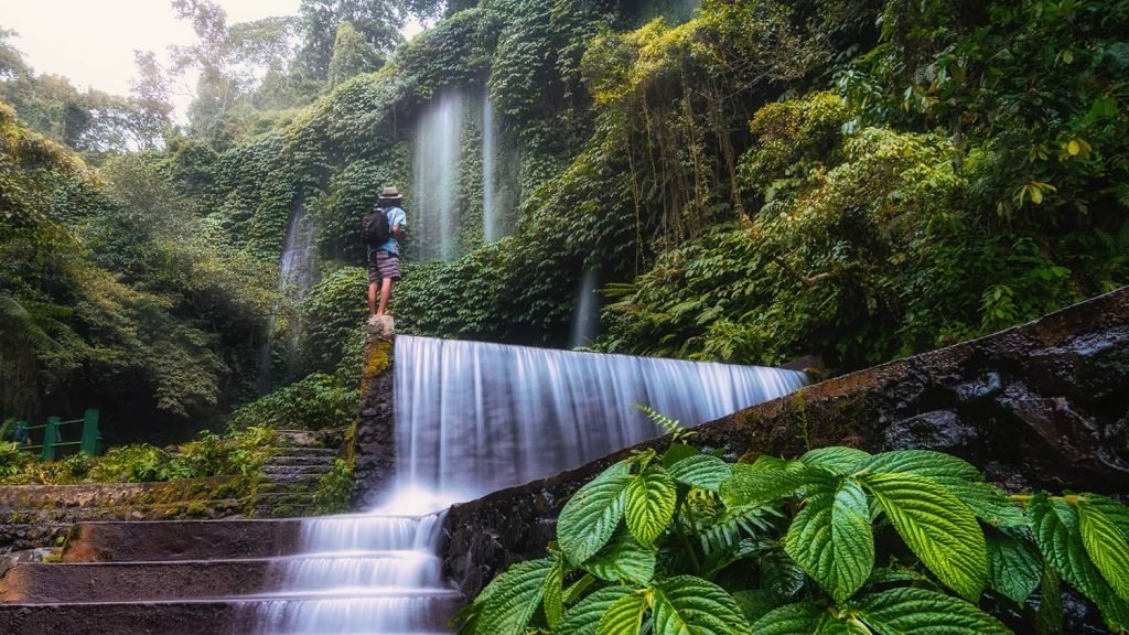 Benang Stokel and Benang Kelambu Waterfalls